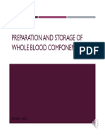 Preparation and Storage of Whole Blood Components - Color Slides