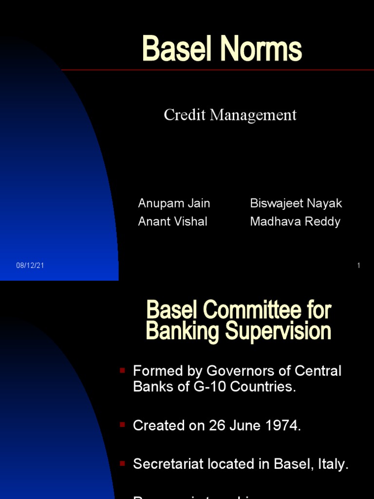 Basel Norms Credit Management PDF Basel Ii Financial Services