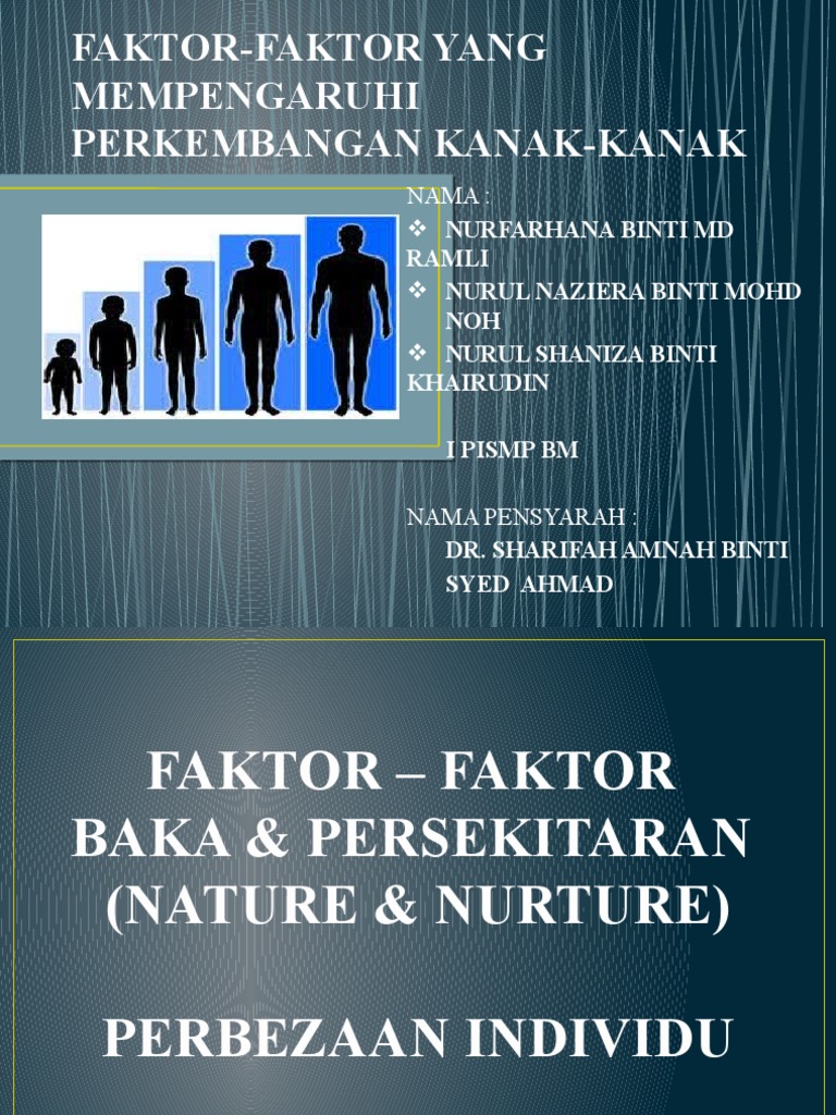 Faktor Faktor Yang Mempengaruhi Perkembangan Kanak Kanak Pdf
