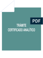Presentacion Certificado Analitico PDF