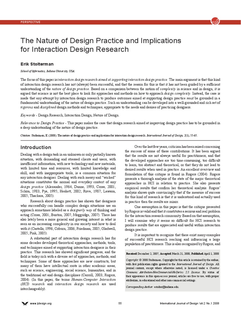 2.the Nature of Design Practice and Implic PDF | PDF | Design | Science