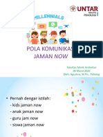 Pola Komunikasi Jaman Now PDF