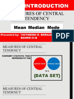 Measures of Central Tendency: Basic Introduction
