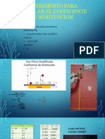 Experimento para Calcular El Coeficiente de Restitucion