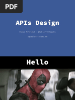 Apis Design: Pablo Trinidad - @pablotrinidadpa P@Pablotrinidad - Me