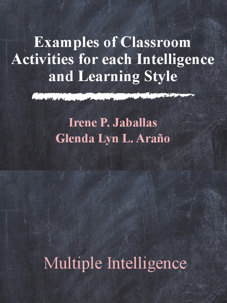 Principles of Teaching1 - Examples of Classroom Activities | PDF ...