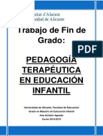 Pedagogia Terapeutica en Educacion Infantil AREVALO AGUADO ANA