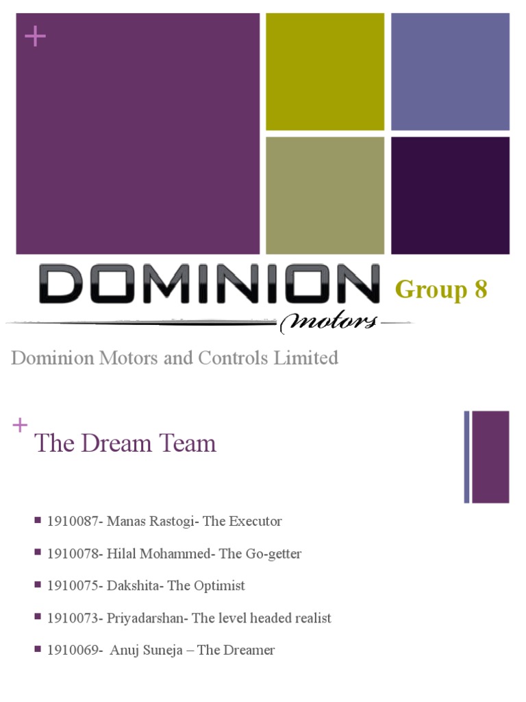 Group 8 Dominion Motors and Controls Limited Download Free PDF