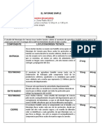 Modelo de Esquema Informe Simple - Andrea