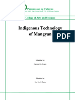 Indigenous Technology of Mangyan: Pamantasan NG Cabuyao