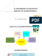 Cuidados de Enfermeria en Pacientes Con Tratamiento de Quimioterapia