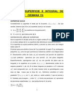Semana 13 Calculo Vectorial Integral de Superficie PDF