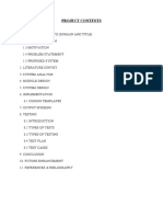 Project Doc Contents