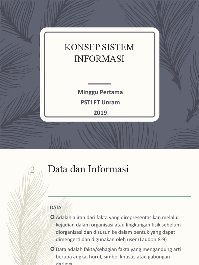 Konsep dan Manfaat Sistem Informasi | PDF