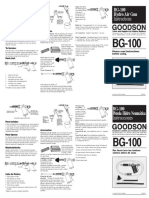 Instructions: BG-100 Hydro Air Gun