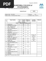 Mahendra College of Engineering: Lesson Plan