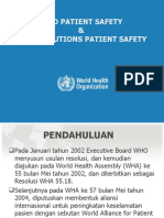 WHO Patient Safety