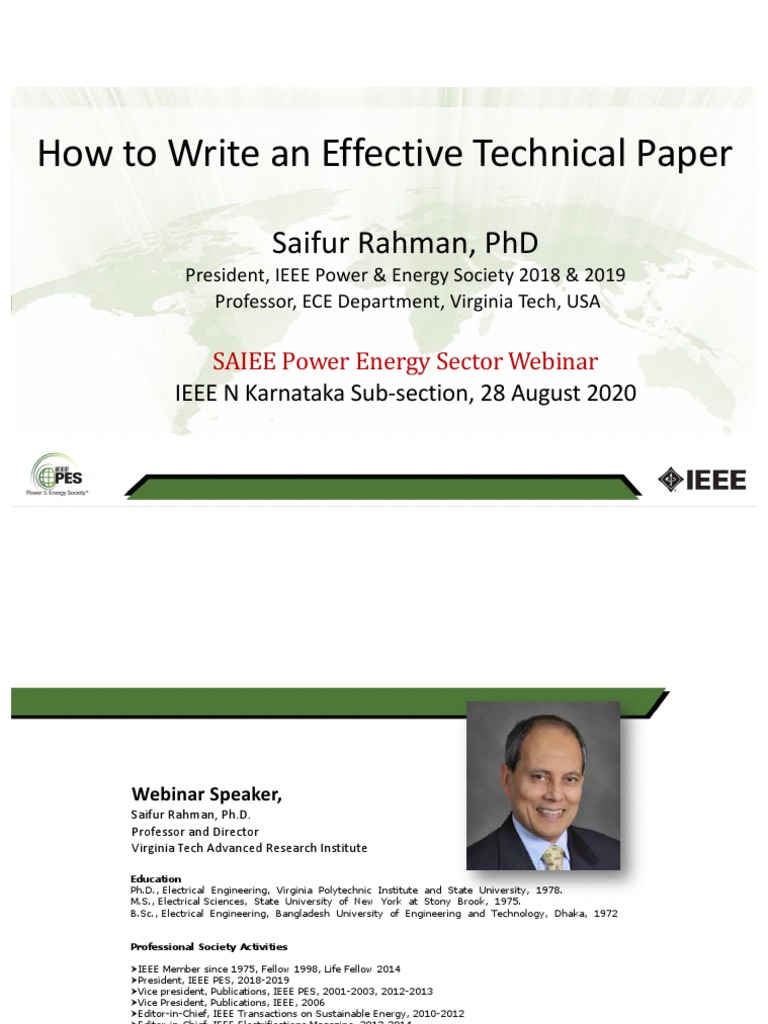 Writing Effective Technical Papers | PDF | Open Access | Academic Journal
