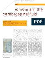 Xanthochromia in The Cerebrospinal FL Uid: Image of The Moment