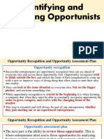Identifying and Analyzing Opportunists: Chapter-5