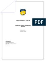 Amity Business School: Marketing Channel Management PSDA-3