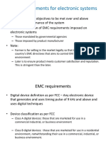 EMC requirements for electronic systems design