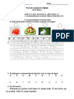 Test Initial CLR Clasa 1