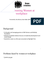 Empowering Women at Workplace