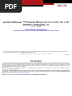 Veritas Netbackup ™ Enterprise Server and Server 8.0 - 8.X.X Os Software Compatibility List