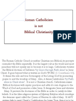 Catholicism is Not True Biblical Christianity