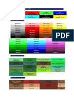 Tabela de Cores HTML