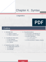 Chapter 4. Syntax: Linguistics