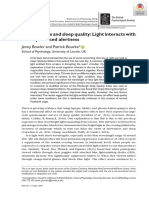 Facebook Use and Sleep Quality Light Interacts Wit