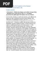 les philosophes des Lumières et les femmes Présentation du mouvement