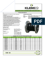 Technical Data Sheet of Double Arch Floating Flange Expansion Joint