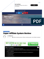 Super Affiliate Marketing System - Make Money Online