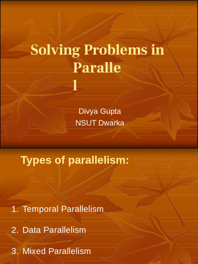 2-Types of Parallelism PDF | PDF | Parallel Computing | Computer ...