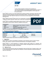 Process Instruction Technical Data Sheet: Ardrox 800/3