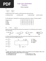 Logic Gates With Boolean Functions: Practice Questions