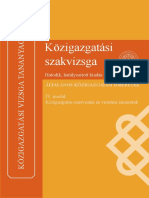 IV. Modul: Közigazgatás-Szervezési És Vezetési Ismeretek