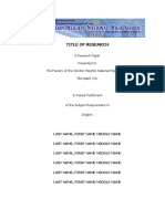 Title of Research: A Research Paper Presented To The Faculty of The Gordon Heights National High School Olongapo City