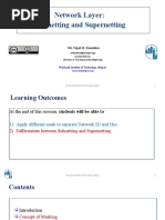 PPT4 - Network Layer Subnetting and Supernetting