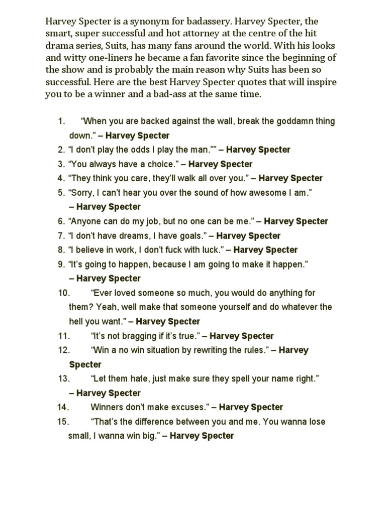 Harvey Quotes PDF