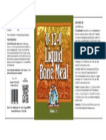 Promote plant growth with liquid bone meal