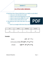 Basic Lesson 2, Forms of Alphabets