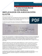 Funcionarios Judiciales Estarían Implicados en Asociación Ilicita