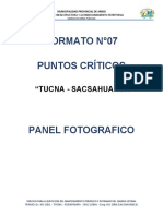 Formato N°07 Panel Fotografico Tucna