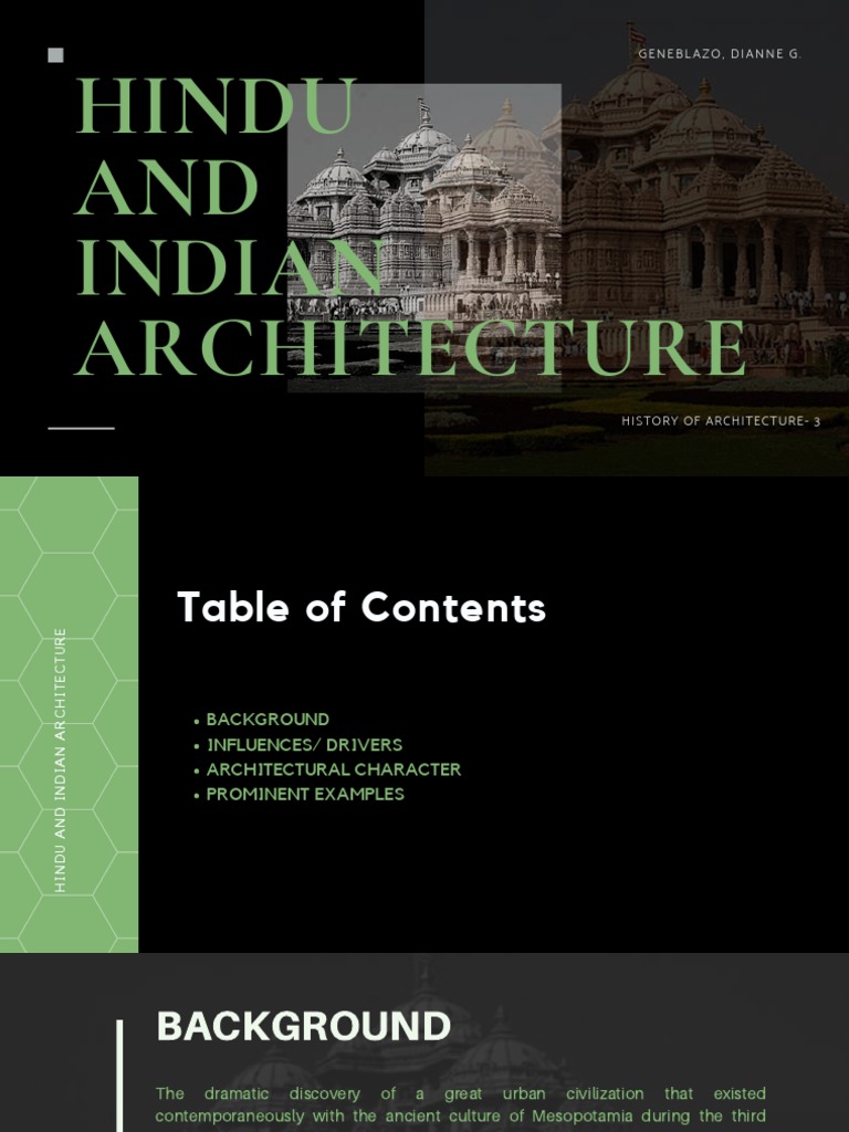 Hindu and Indian Architecture Overview | PDF | Religion And Belief