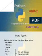 Python UNIT-2
