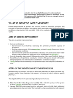 What Is Genetic Improvement